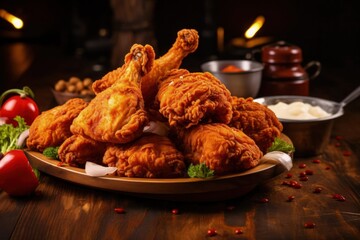 amazing delicious fried chicken