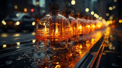 Festive Illumination: Sparkling Lights, Decorations, and Holiday Magic Await in the City of Celebration!, generative AI