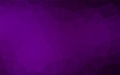 Obraz premium Dark Purple vector triangle mosaic cover. A sample with polygonal shapes. Brand new design for your business.