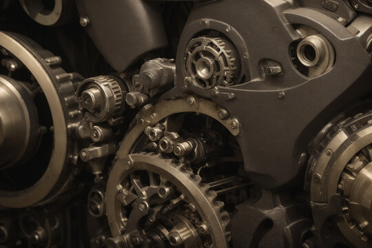 close up of a mechanism