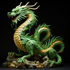 Chinese dragon table decoration