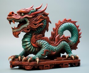Obraz premium Chinese dragon statue decoration