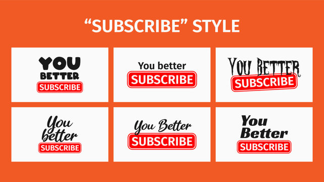 You Better Subscribe Video Insert Or Channel Watermark With Different Niche For Vlogger