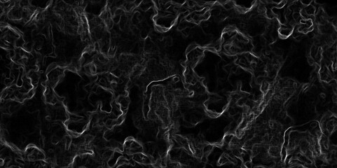 abstract background  marble texture with high resolution in seamless pattern. white smoke fire in black flowing illustration. bract air waves fog, elegant color smoke line. 