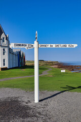 John O'Groats Signpost Scotland NC500 