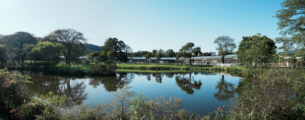 Fototapeta premium 軽井沢プリンスショッピングプラザのパノラマ風景