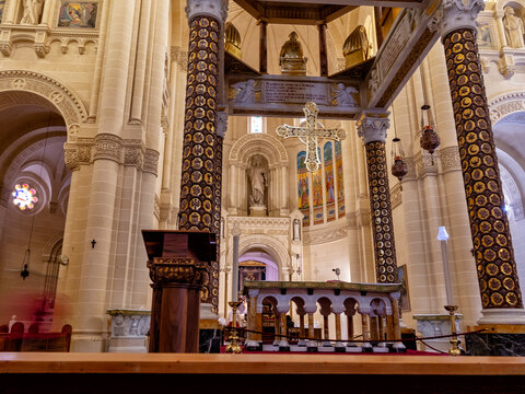 Sanctuary of the Virgin of Ta' Pinu in Gozo. Malta