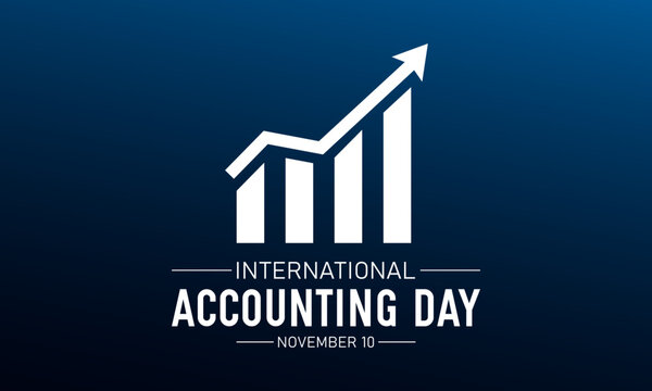 International accounting day, november 10. Low poly style design. Holiday concept for banner vector isolated on geometric background.