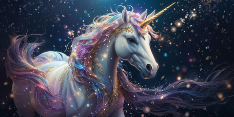 Obraz na płótnie Canvas Unicorn illustration 