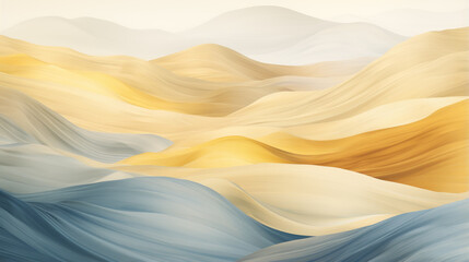 Fototapeta na wymiar Abstract background of yellow and blue ribbons