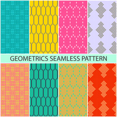 beautiful abstract colorful geometric seamless pattern. Design for wallpaper, surface, textile, decor, carpet, repeat, fabric, print, knitting and a Collection of seamless patterns for your design.