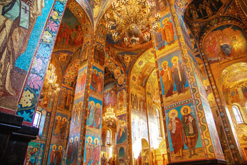 The Church of the Resurrection of Christ (Church of the Savior on Spilled Blood)  in St....