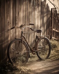 Simpler Times Captured Retro Bicycle Elegance