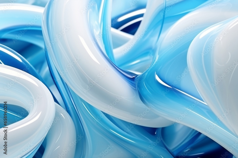 Poster light shape background wallpaper space illustration pattern smooth wave blue modern abstraction desi