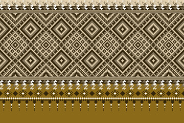 Nature vintages cross stitch traditional ethnic pattern paisley flower Ikat background abstract Aztec African Indonesian Indian seamless pattern for fabric print cloth dress carpet curtains and sarong