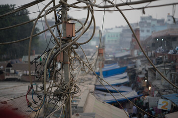 Unsafe electrical grid in India