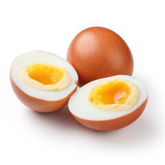A boiled eggs isolated on a white background