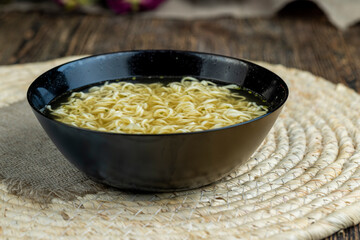 instant noodles during cooking, cooking dishes