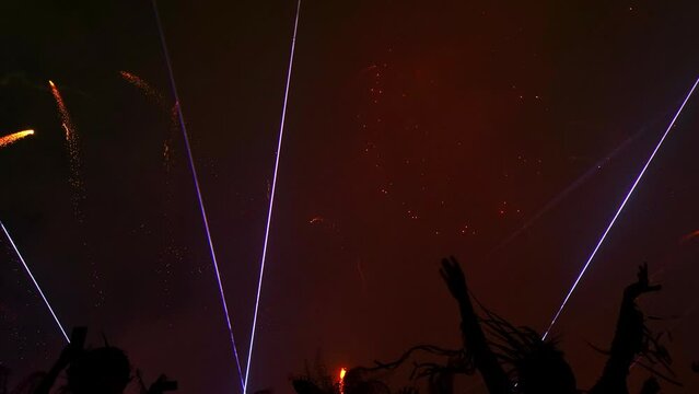 luces en festividad