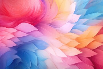 abstract background with smooth lines in pink, blue and yellow colors. Abstract background for National Cotton Candy Day