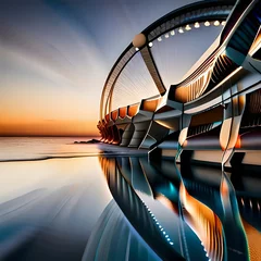 Photo sur Plexiglas Helix Bridge 3d render of an background