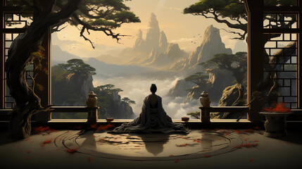  The Zen (Buddhism).3 Generative AI. - obrazy, fototapety, plakaty