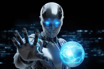 Technology Robot sci-fi Cyborg android background -Humanoid Artificial intelligence wallpaper