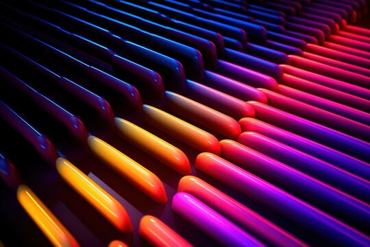 colorful bright neon light lines pattern background wallpaper