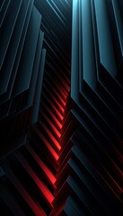 Fototapeta premium dark black geometric background