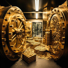 AI Financial Bank Gold Fortune Storage