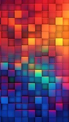 3d cube block box colorful background wallpaper