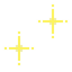 Obraz premium Pixel sparkles lcon