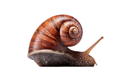 Culinary Delight Helix Snail on isolated background