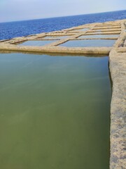 Obraz premium Malte, Gozo, salines naturelles