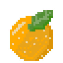 Pixelated orange