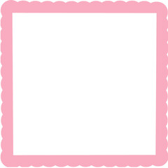 pink frame with hearts