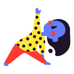 Beautiful girl woman exercising different yoga poses. Sport Activities. People Doing Sports, Yoga Exercise, Fitness, Workout in Different Poses, Stretching, Healthy Lifestyle.