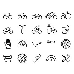 Bicycle Icons vector design