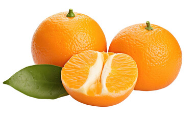 Tasty Mandarin Oranges on isolated background