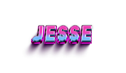 Jesse Colorful 3d Abstract Text name