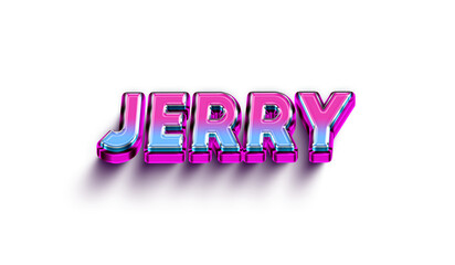 Jerry Colorful 3d Abstract Text name