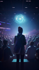 Naklejka premium Generative AI, Citizens Engage: Digital Ethics Conference