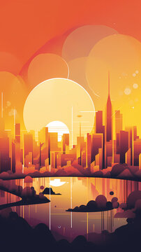 Generative AI, City of the Future: Zero Energy Skyline
