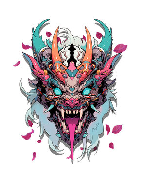 oni devil samurai mask