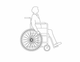 fauteuil roulant - obrazy, fototapety, plakaty