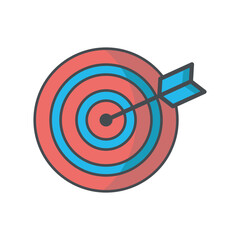 Target icon vector on trendy design