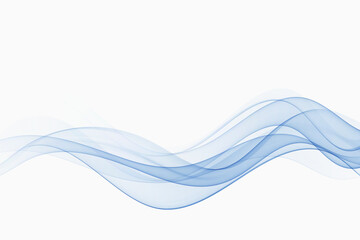 Blue wavy line flow,transparent abstract design element,wave vector.