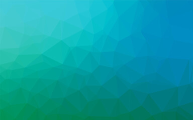 Fototapeta na wymiar Light Blue, Green vector polygon abstract background. Modern geometrical abstract illustration with gradient. Textured pattern for background.