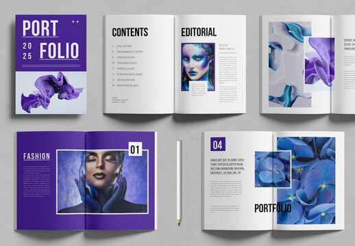 Portfolio Magazine Layout Template