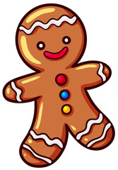 cute christmas element in cartoon style 